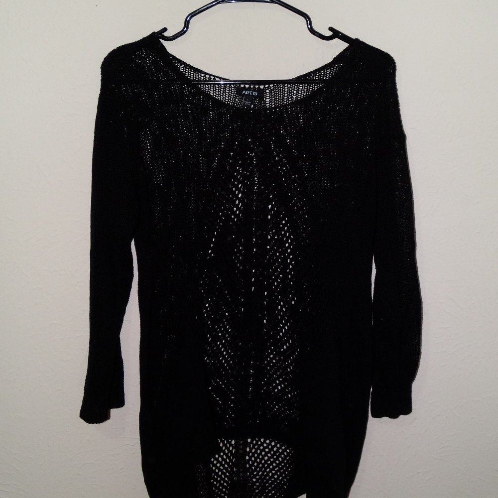 Black knit sweater